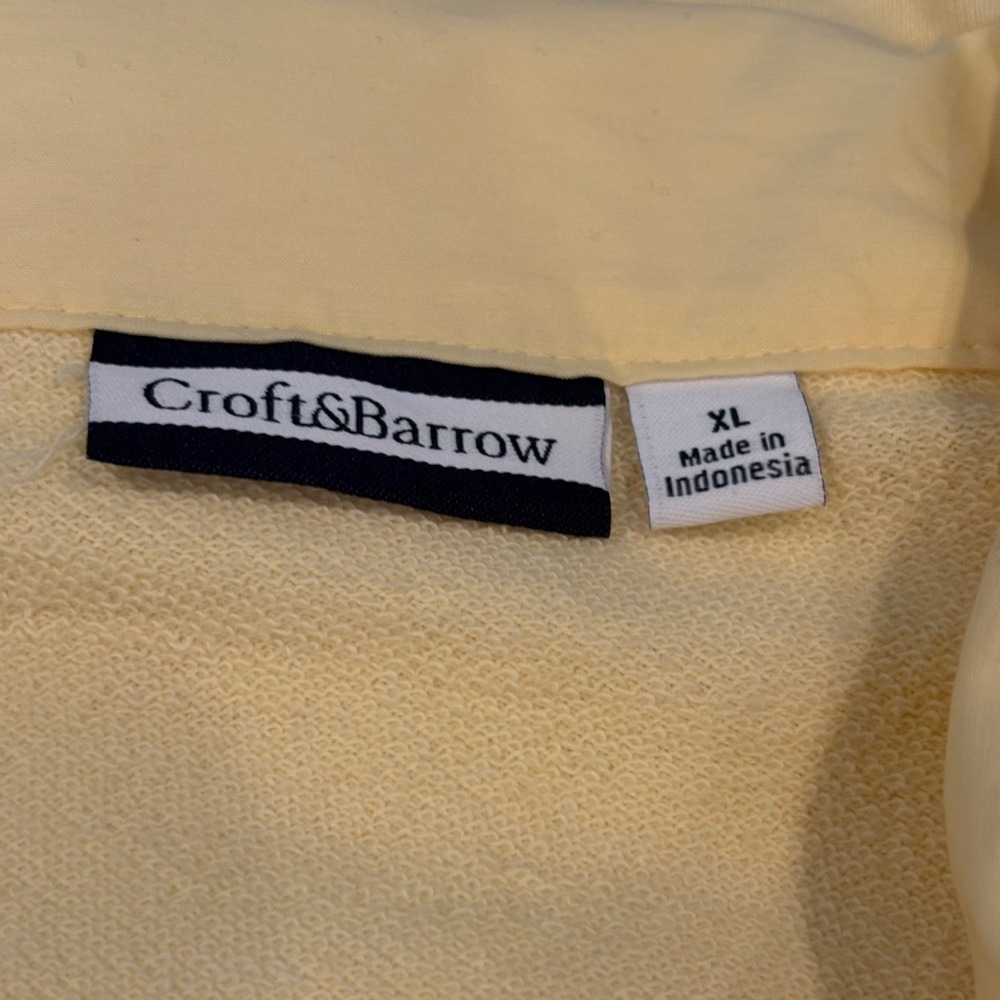 Croft&Barrow Women Zip-Up Jacket Soft Yellow Size XL Lightweight Utility Pockets - Picture 13 of 13